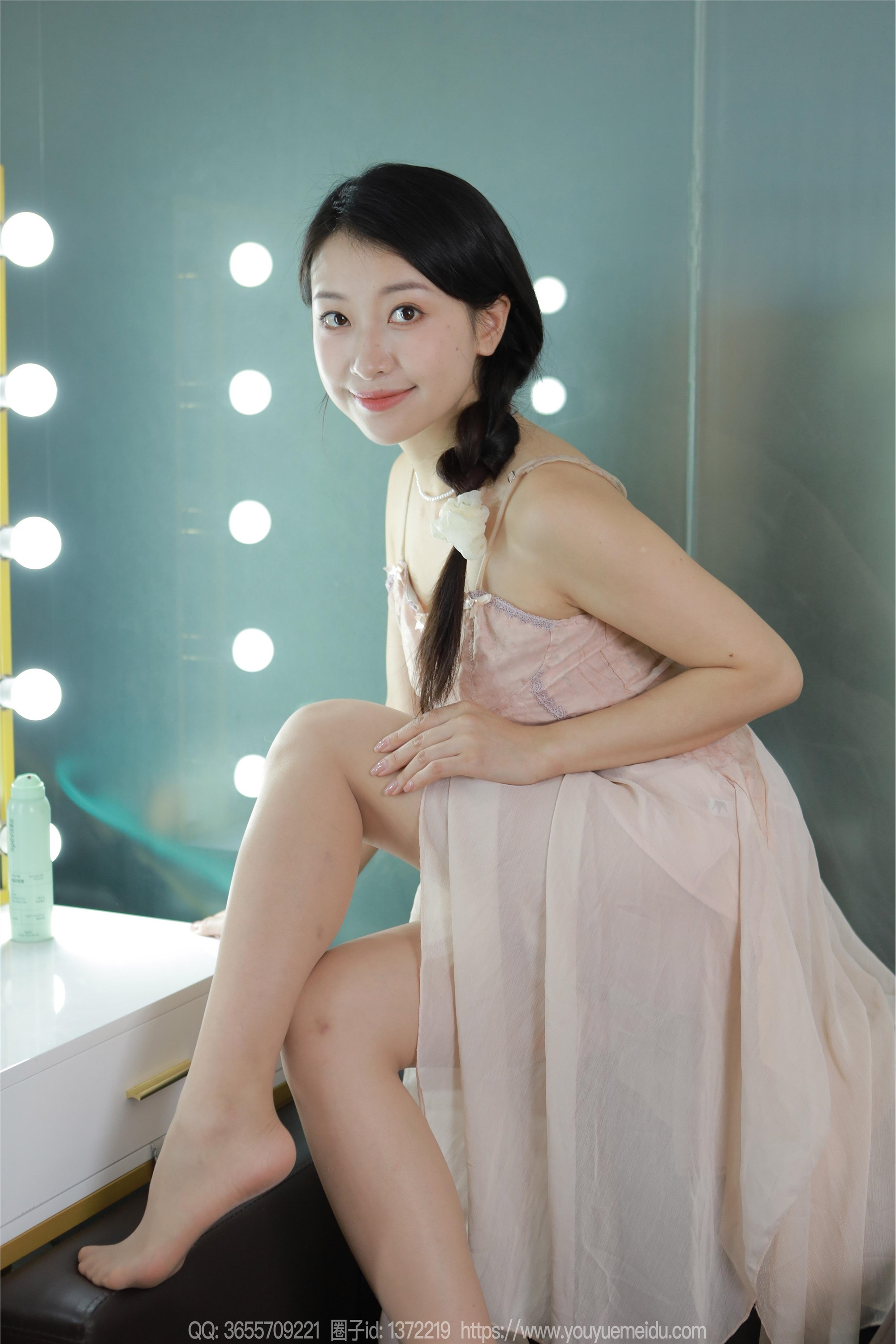 IESS异思趣向  2024.08.05 丝享家 1812 小婕《藕粉吊带裙》